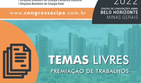 Premiação de temas livres do XXXVI Congresso Brasileiro de Cirurgia Pediátrica